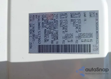 2014 Infiniti Qx60 from USA, damaged, VIN 5N1AL0MN0EC517902